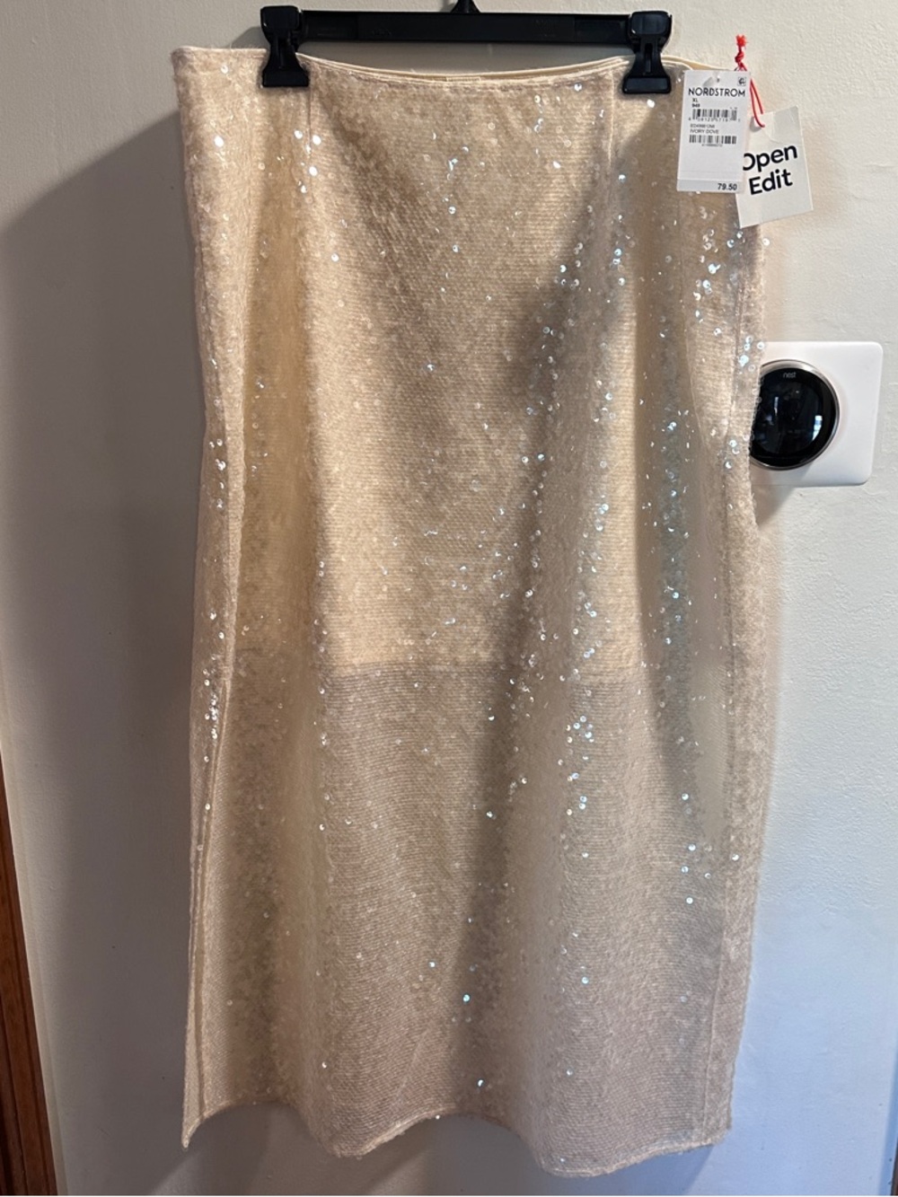 Nordstrom Open Edit Ivory Dove Maxi Skirt - Picture 4 of 5